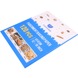 Retail packaging baking paper sheet